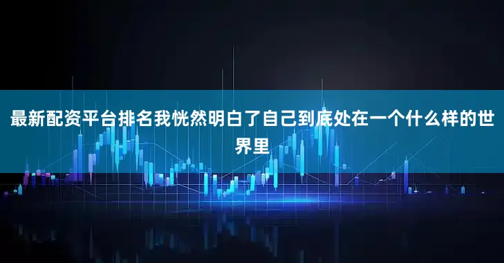 最新配资平台排名我恍然明白了自己到底处在一个什么样的世界里